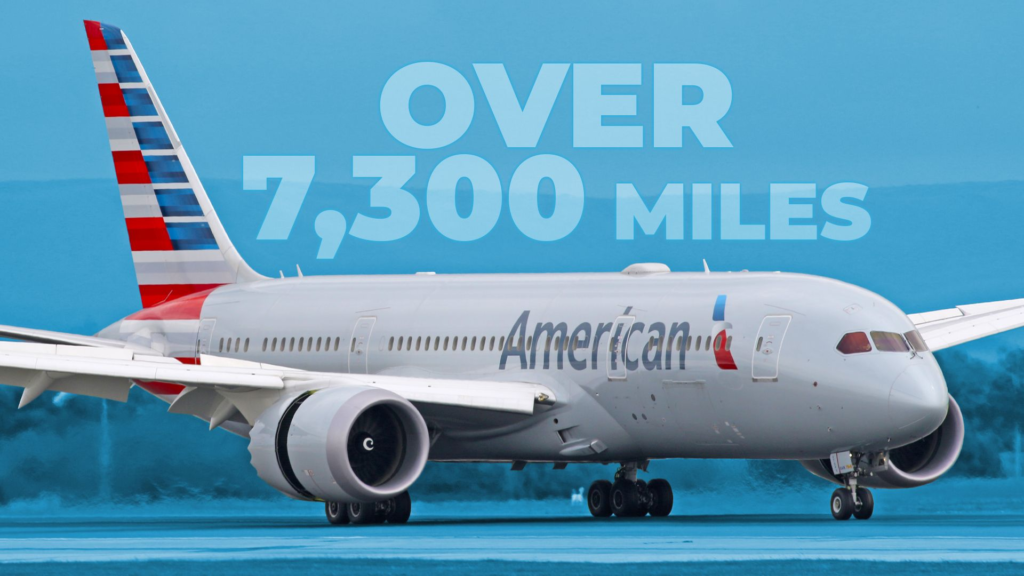 American Airlines’ Longest Nonstop Routes With The Boeing 787-8 Dreamliner In 2025