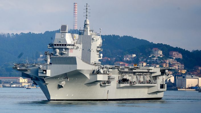 LHD Trieste, Italian Navy’s Largest Warship Since WWII, Receives Its Battle Flag